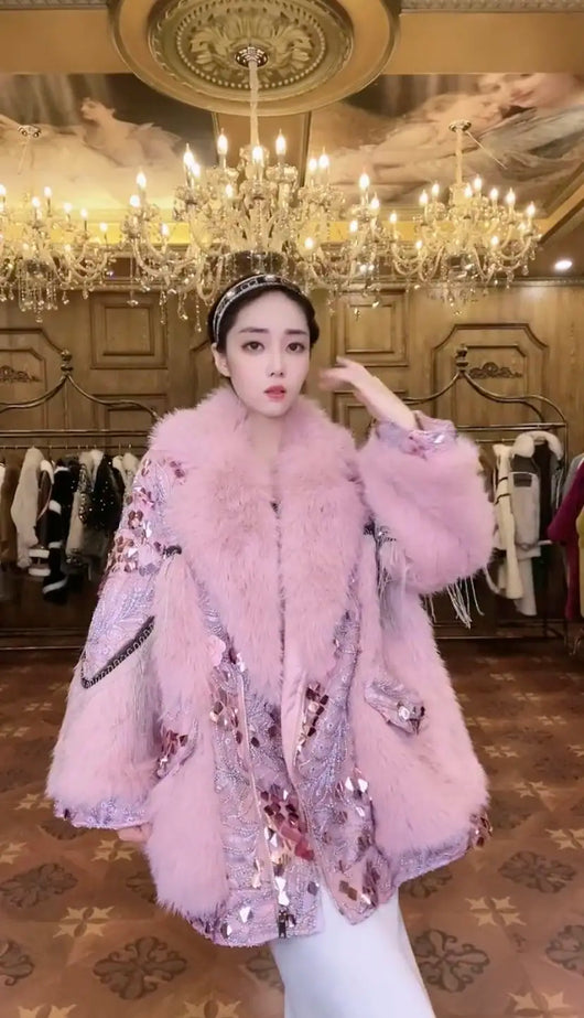 Abrigo Largo de Lana de Cordero para Mujer - Diseño Elegante y Cálido - Image 15