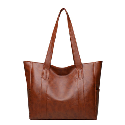 Bolso de Cuero Vintage de Gran Capacidad para Mujer - Image 9