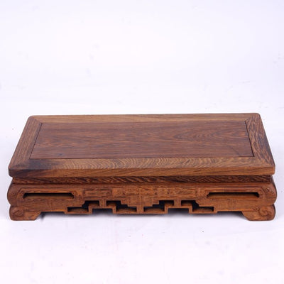 Base de Mesa Cuadrada en Palo de Rosa para Artesanías y Adornos - Image 8