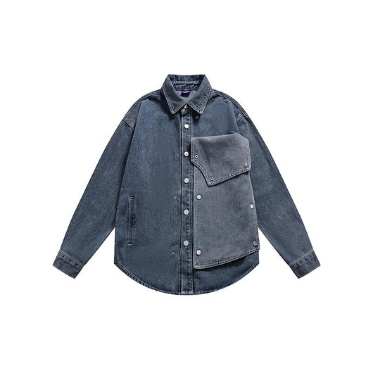 Chaqueta Denim Retro Lavada con Estilo Japonés - Image 29