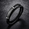 Vintage cowhide double bracelet Negro