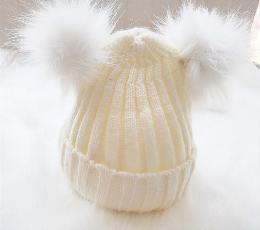 Gorro de Lana para Bebé con Doble Pompón - Image 14
