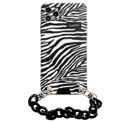 Funda para Celular Xsmax con Correa de Pulsera y Estampado de Leopardo - Image 4