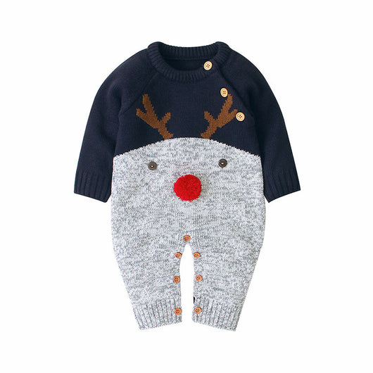 Pijama navideño unisex con estampado de reno para niños y niñas - Image 10
