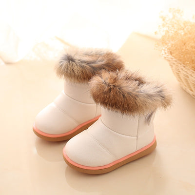 Botas de Nieve para Niña con Forro de Conejo Real y Suela Suave - Image 15