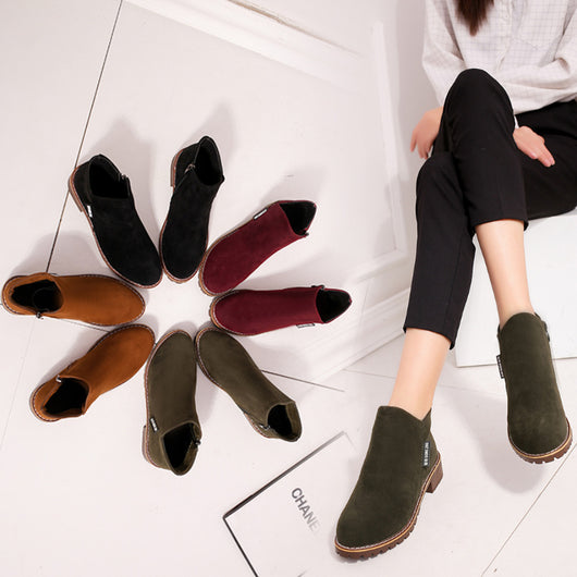 Botas Martin de Terciopelo Plus