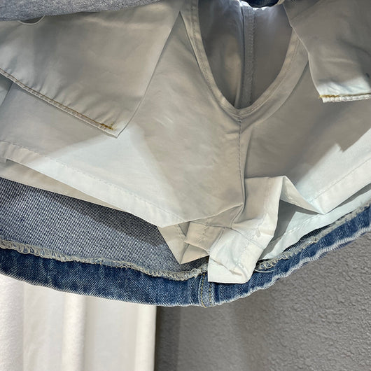 Falda Denim Estilo Tooling para Mujer - Image 12