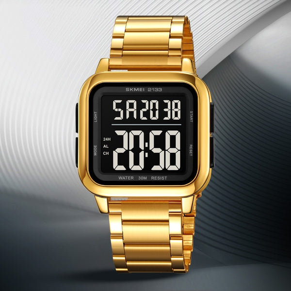 Reloj Electrónico Cuadrado Luminoso Resistente al Agua