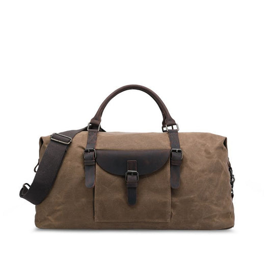 Bolsa de Viaje Plegable Impermeable de Piel de Caballo para Hombre - Image 11