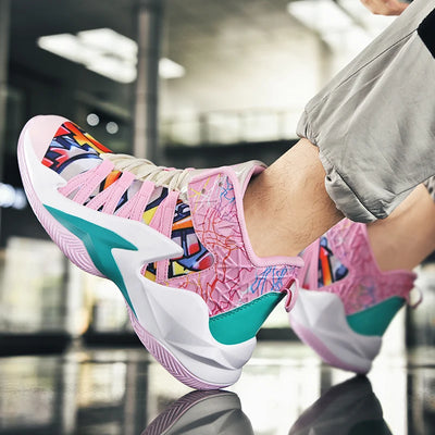 Zapatillas de Baloncesto Blancas Altas para Hombre - Image 29