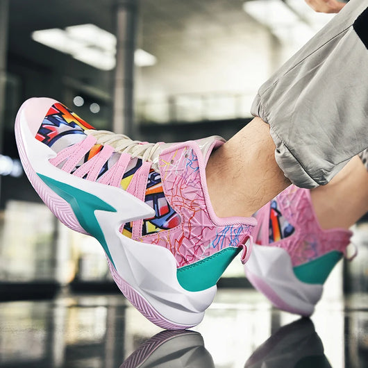Zapatillas de Baloncesto Blancas Altas para Hombre - Image 29
