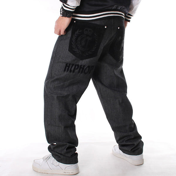 Jeans Hip-Hop Talla Grande para Hombre - Estilo Urbano Tendencia