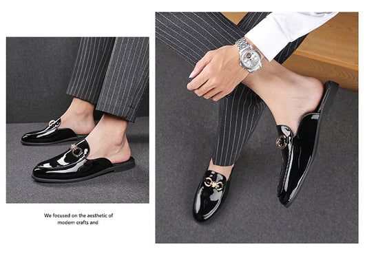 Pantuflas de Cuero para Hombre sin Talón - Cómodas y Fáciles de Poner - Image 8