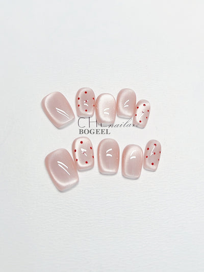 Uñas Postizas con Fototerapia Blancas Suaves - Image 2