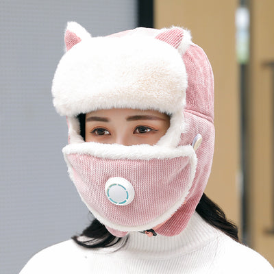 Gorro Bomber Anti-empañamiento para Mujer Estilo Ruso con Orejeras