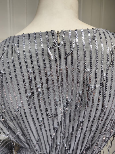 Vestido Musulmán Ajustado con Lentejuelas y Flecos - Image 22
