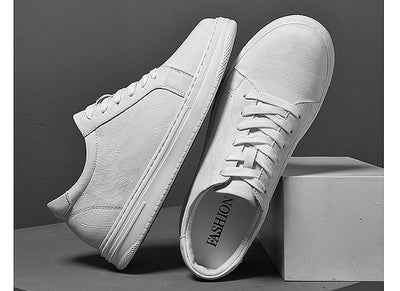 Zapatillas Deportivas Blancas para Hombre con Suela Elevada y Altura Aumentada - Image 23