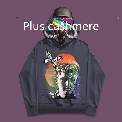 Sudadera con Capucha de Algodón Estampado Mariposas - Image 11