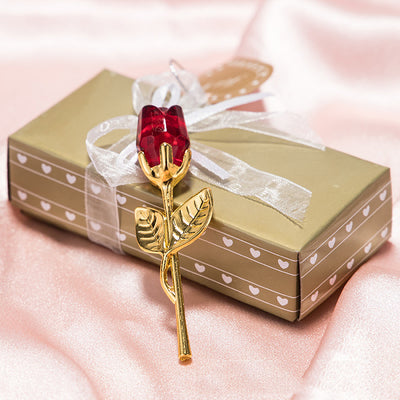 Rosa de Metal Cristal - Regalo Romántico para San Valentín y Bodas - Image 13