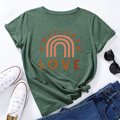 Camiseta Básica Cuello Redondo Manga Corta para Mujer - Image 19