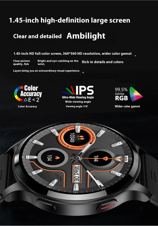 Reloj Inteligente LW77 con Llamadas por Bluetooth, Monitor de Frecuencia Cardíaca y Oxígeno - Image 11
