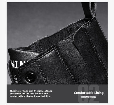 Botas Martin de Cuero para Hombre - Estilo Retro Versátil - Image 11