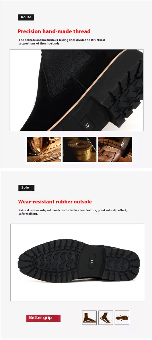 Botas Casuales de Cuero Ante Gamuza Talla Grande - Estilo Versátil y Moderno - Image 11