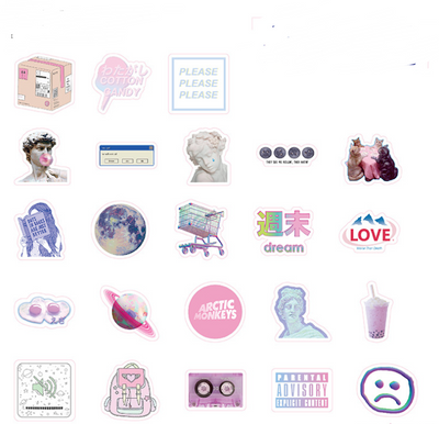 Colección de 46 Stickers Adhesivos Decorativos - Image 6
