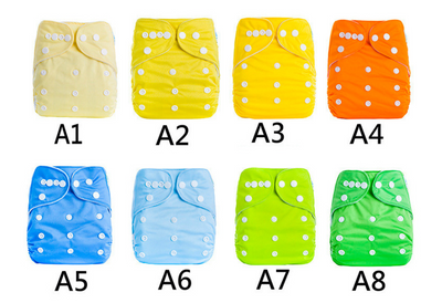 Pants Pañal Impermeable de Color Liso para Bebé - Image 6