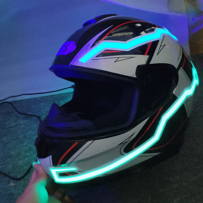 Kit de Tiras de Luz LED para Casco de Moto con Señal Intermitente - Image 11