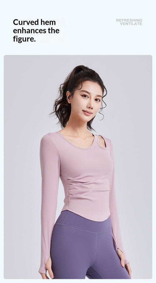 Top Deportivo Ajustado con Detalle Hueco y Fruncido para Pilates y Yoga - Image 7