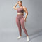 Pantalones Deportivos Yoga Racerback Nude con Contraste para Mujer
