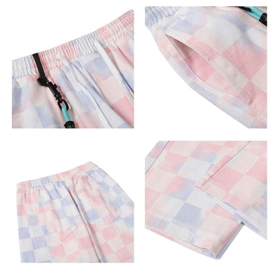 Pantalones Rectos Tie-Dye Cuadros Hombre - Estilo Street Oversized Casual - Image 4