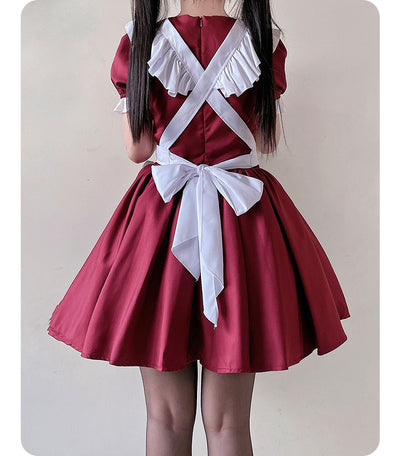 Vestido Lolita Maid Elegante Talla Grande - Image 5