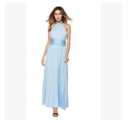 Vestido Largo Backless Multiusos para Fiestas y Bodas - Image 15