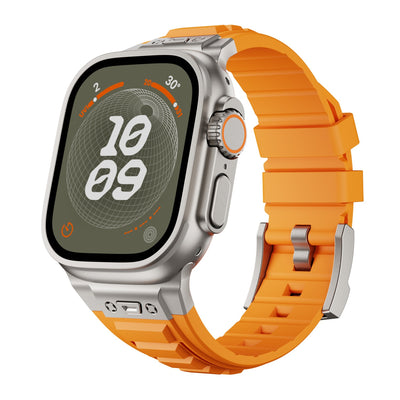 Correa Elástica de Silicona con Hebilla Metálica Plegable para iWatch 1-9 - Image 4