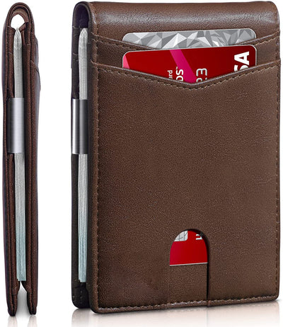 Cartera Minimalista de Cuero con Protección RFID Anti-Fraude - Image 6