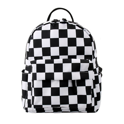 Mochila Cuadrille Clásica Negro y Blanco para Mujer - Image 5