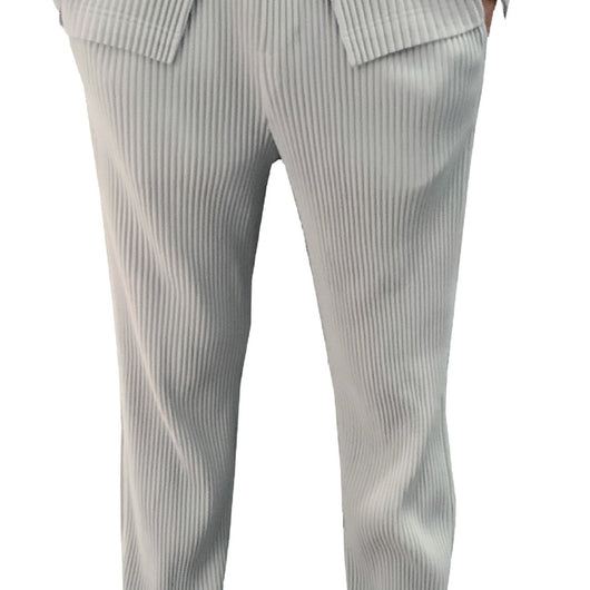 Pantalones Casuales de Lujo con Pliegues Elegantes - Image 9