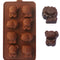 Moldes de Silicona para Repostería - Formas de Animales Hipopótamo, León y Oso
