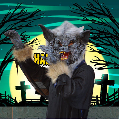 Máscara de Lobo para Escenario de Halloween - Image 2