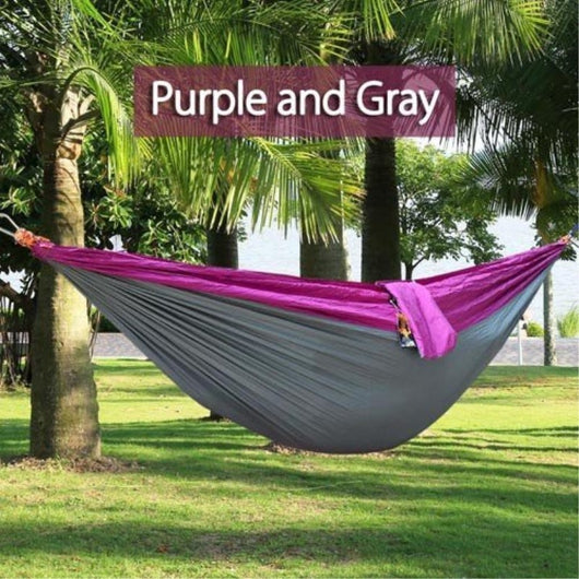 Hamaca de Camping Portátil - Hamaca Doble de Paracaídas para Aventuras al Aire Libre - Image 27