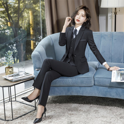 Pantalón Slim Cintura Alta Uniforme Profesional Salón Belleza Hotel - Image 13