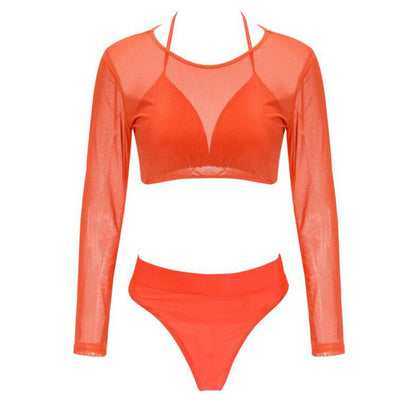 Bikini Transparente de Tres Piezas Sensual - Image 9