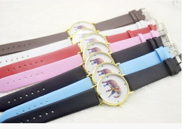 Reloj Geneva con Correa de Cuero Elefante - Estilo Casual y Elegante - Image 2