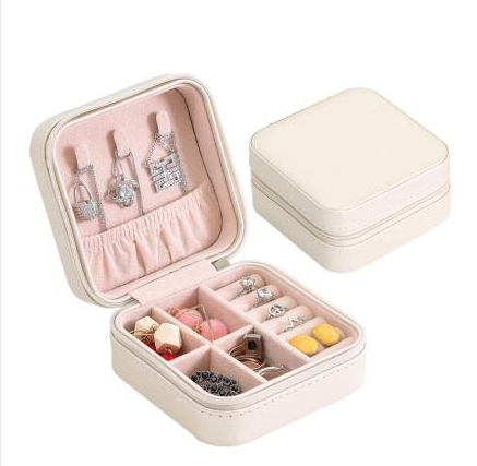 Joyero Portátil de Cuero para Viajes - Organizador Compacto de Joyas - Image 10