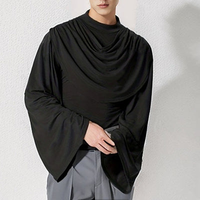 Playera Manga Larga Cuello Alto Slim Fit con Cuello Tipo Swing - Image 13
