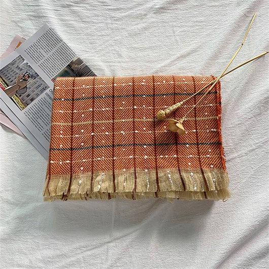 Bufanda de Cachemira Cuadros para Mujer - Estilo y Personalidad - Image 10