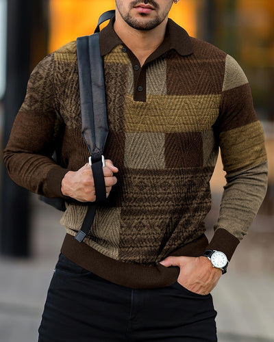Camisa Casual con Estampado Digital y Cuello Solapa para Hombre - Image 10