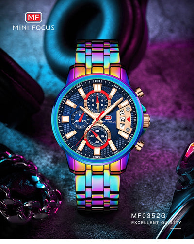 Reloj de Cuarzo Personalizado Resistente al Agua con Esfera de Color Mágico - Image 10